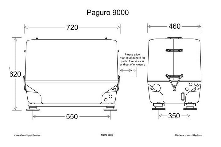 Paguro 9000 dimensions